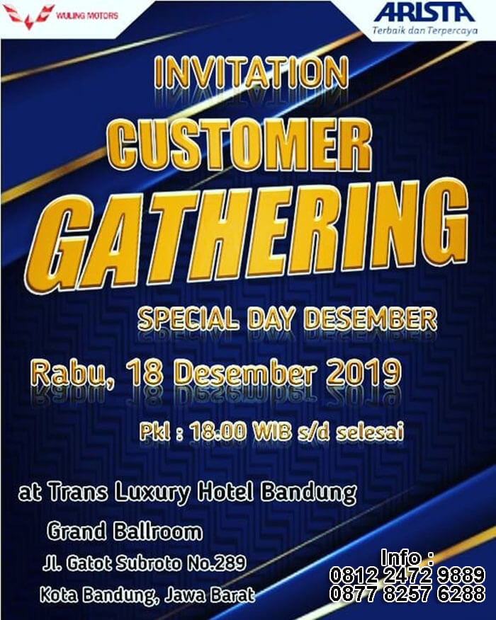 Invitation Customer Gathering Wuling Bandung
